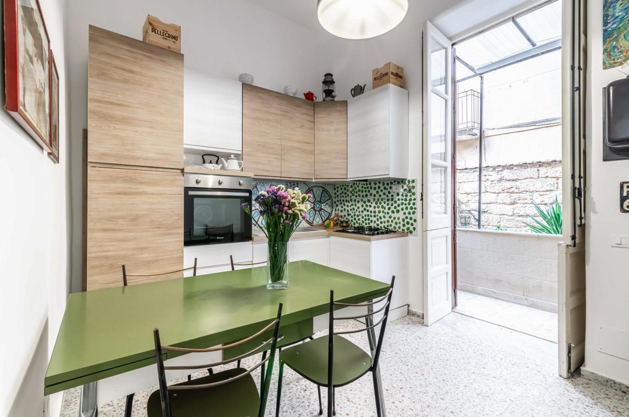 Near Palermo's Historic Heart - With Courtyard Apartment *